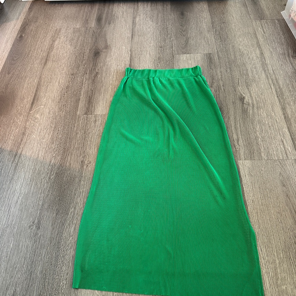Green Midi Skirt